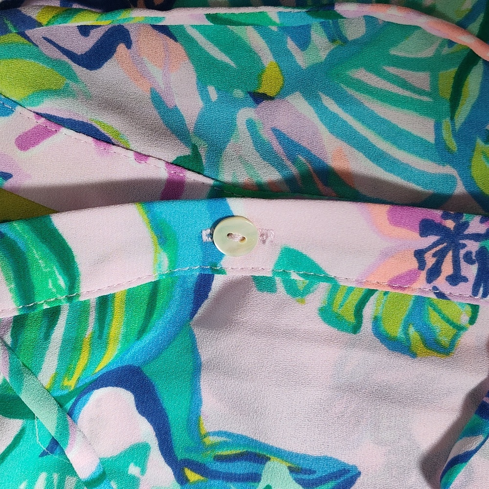 Lilly Pulitzer Luliana Maxi Dress Amethyst Tint Mermaid in the Shade XS - Picture 9 of 13